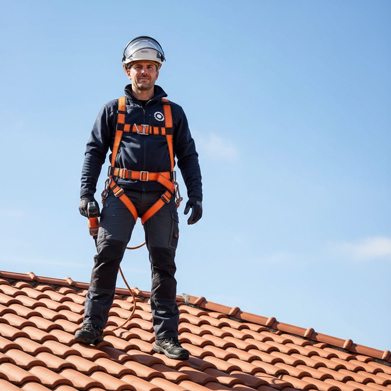 Bedruckte Arbeitskleidung für Dachdecker