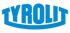 Blaues TYROLIT-Logo auf einer geschwungenen Linie.