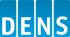 Blaue Kacheln mit weißen Buchstaben "DENS".