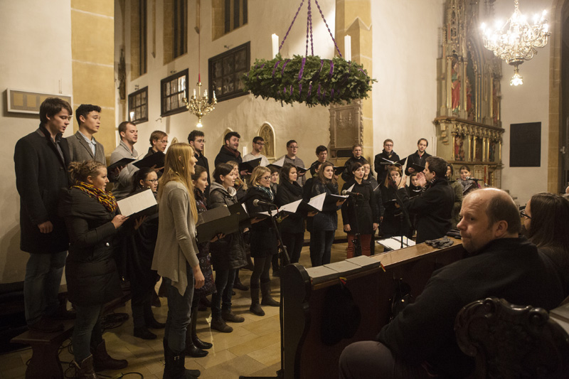 Cantanima singing in the Stadtpfarrkirche, Voices of Spirit 2014, Graz