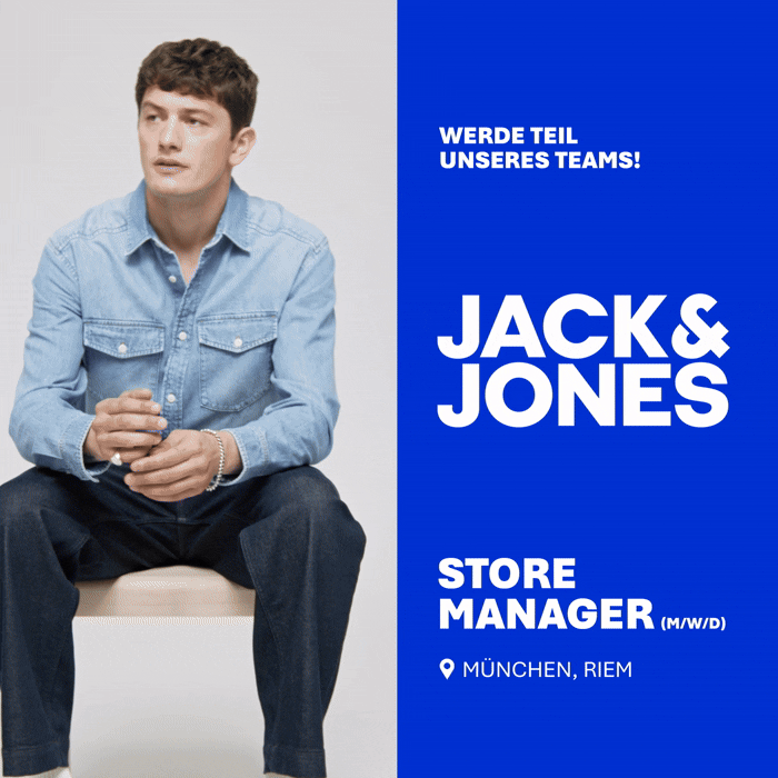 Adidas-Logo und Text: „It starts with you Floor Manager (m/w/d) adidas store Dresden - Altmarkt-Galerie Vollzeit“