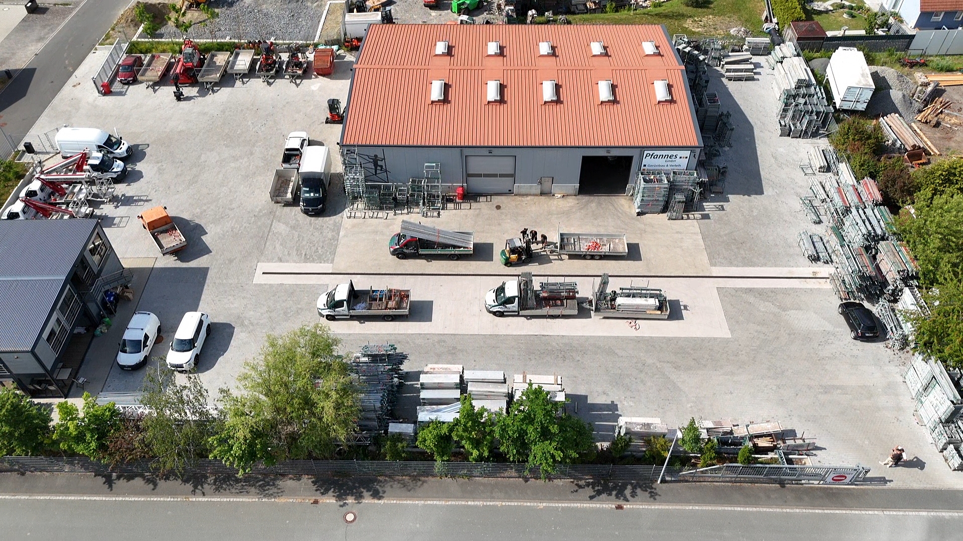Luftbild des Pfannes GmbH Firmengeländes