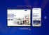 Responsive Webdesign der HB Finanz Website auf Tablet und Smartphone vor blauem Hintergrund.
