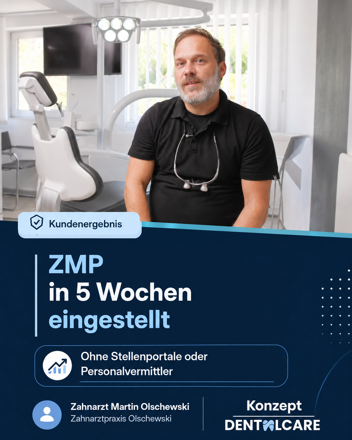 Zahnarzt Martin Olschewski: ZMP in 5 Wochen eingestellt