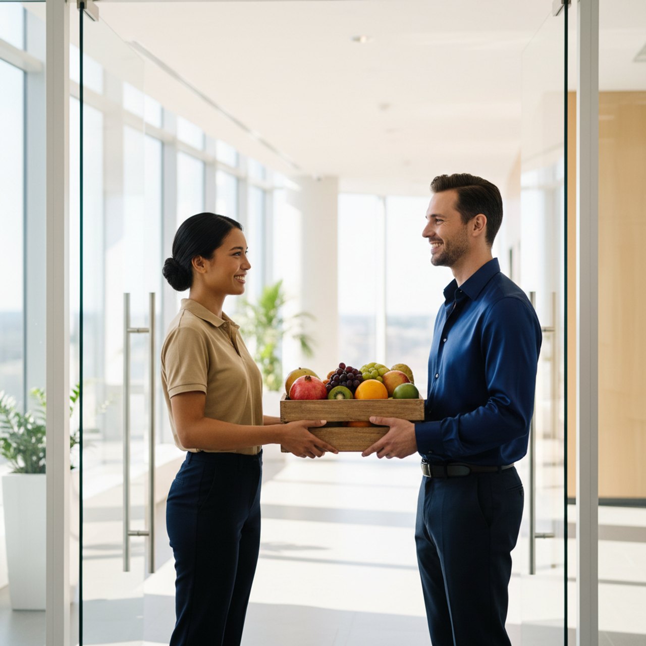 Persönliche Obstlieferung ins Unternehmen