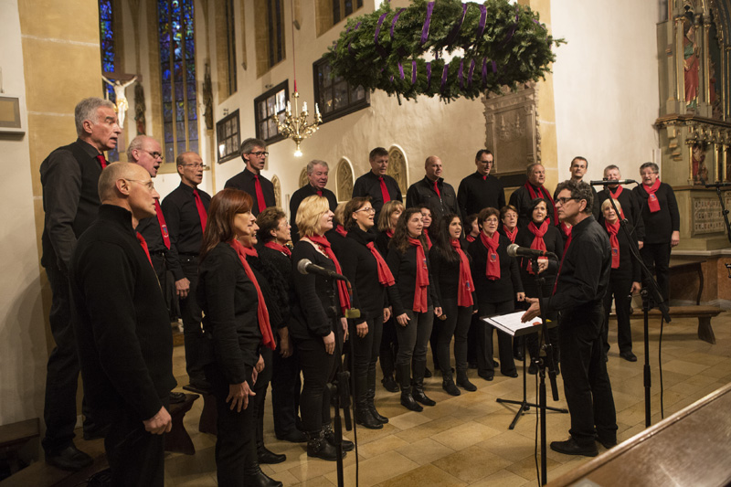 Singkreis Stainztal singing in the Stadtpfarrkirche, Voices of Spirit 2014, Graz