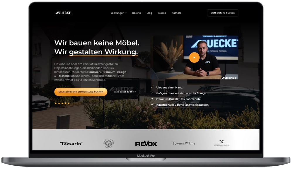 Manufaktur Mücke Website Preview