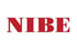 Rotes NIBE-Logo auf weißem Hintergrund.