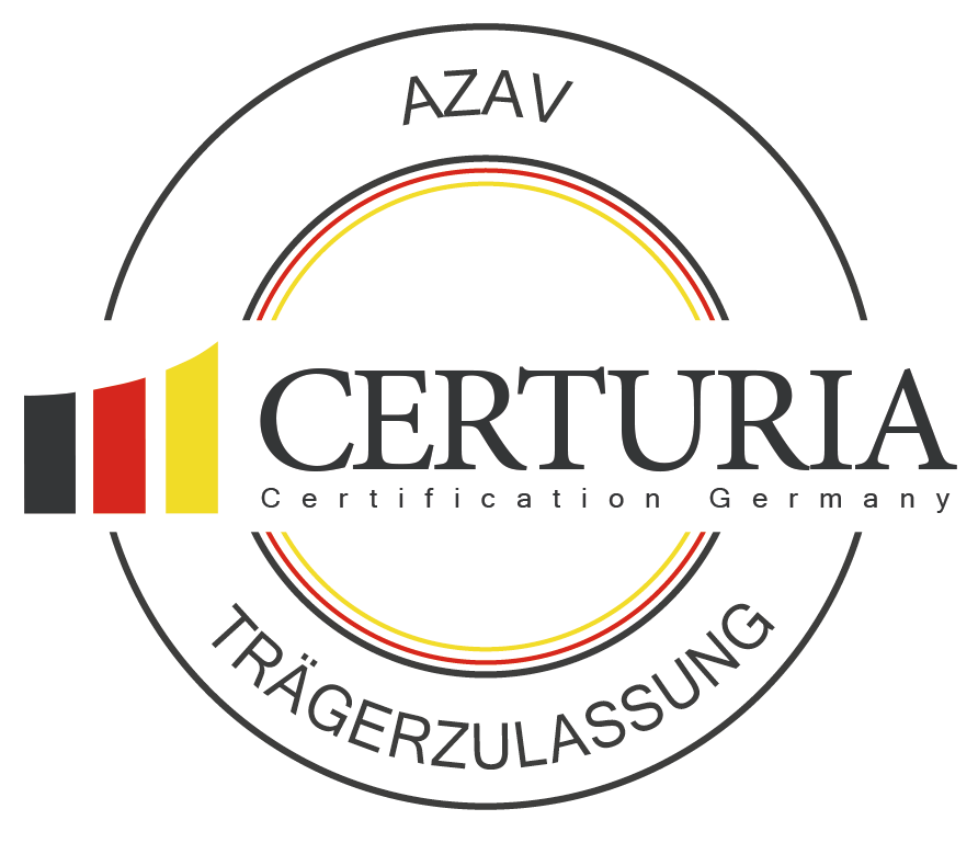 Certuria AZAV Trägerzulassung – Zertifizierungssiegel