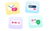 Die vier Bausteine: E-Mail, Landingpage, Bestellstrecke, Double-Opt-In