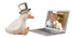 Gerti Goldig und Mr. Rich Man im Videogespräch