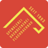 Rotes Logo mit gelbem Dachsymbol und Text "SPENGLEREI DACHDECKEREI FLACHDACHBAU SEIT 1993".