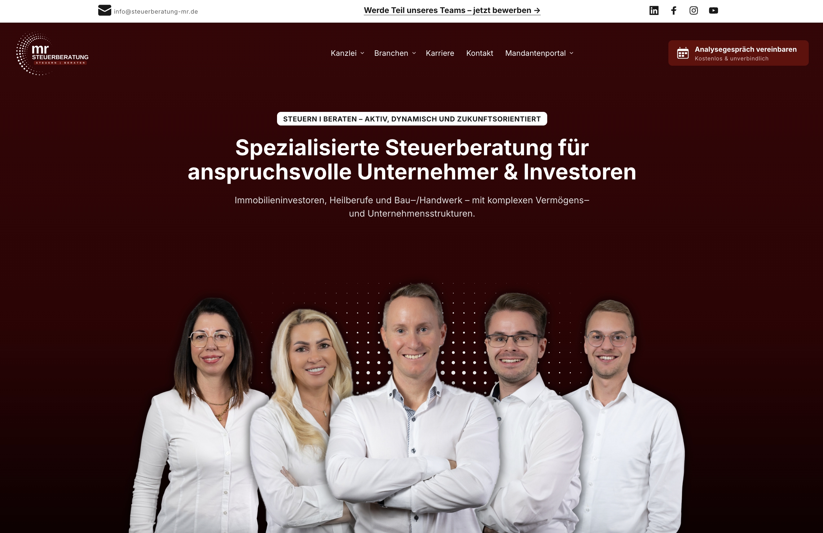 Webentwicklung & Karriereseite