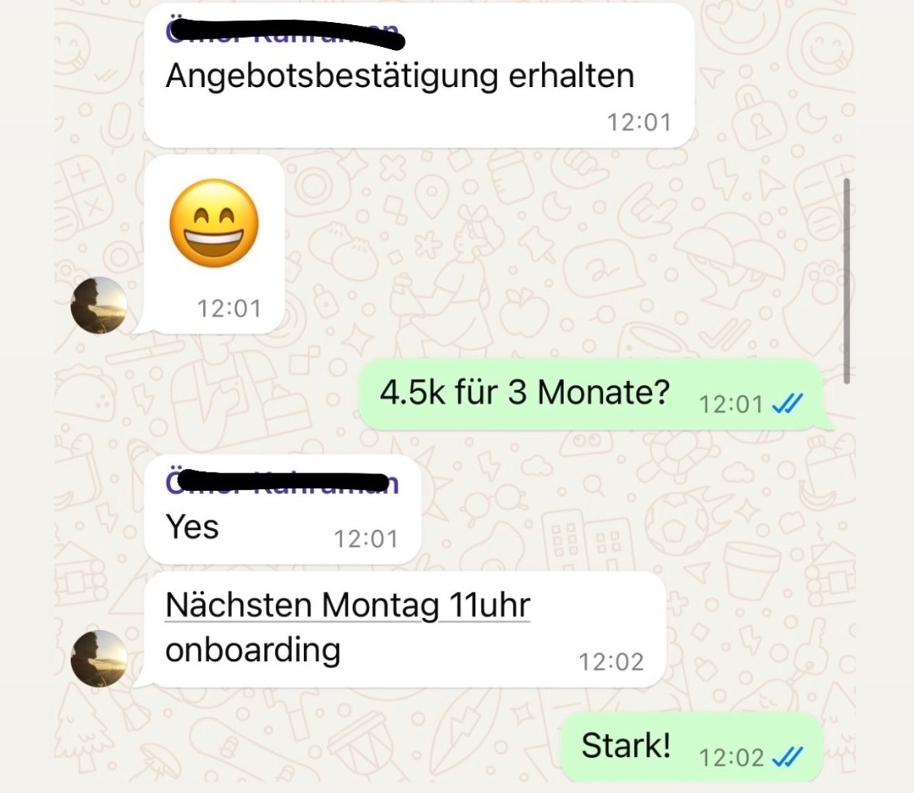 Kundenergebnis: 4,5k für 3 Monate, Onboarding gesetzt