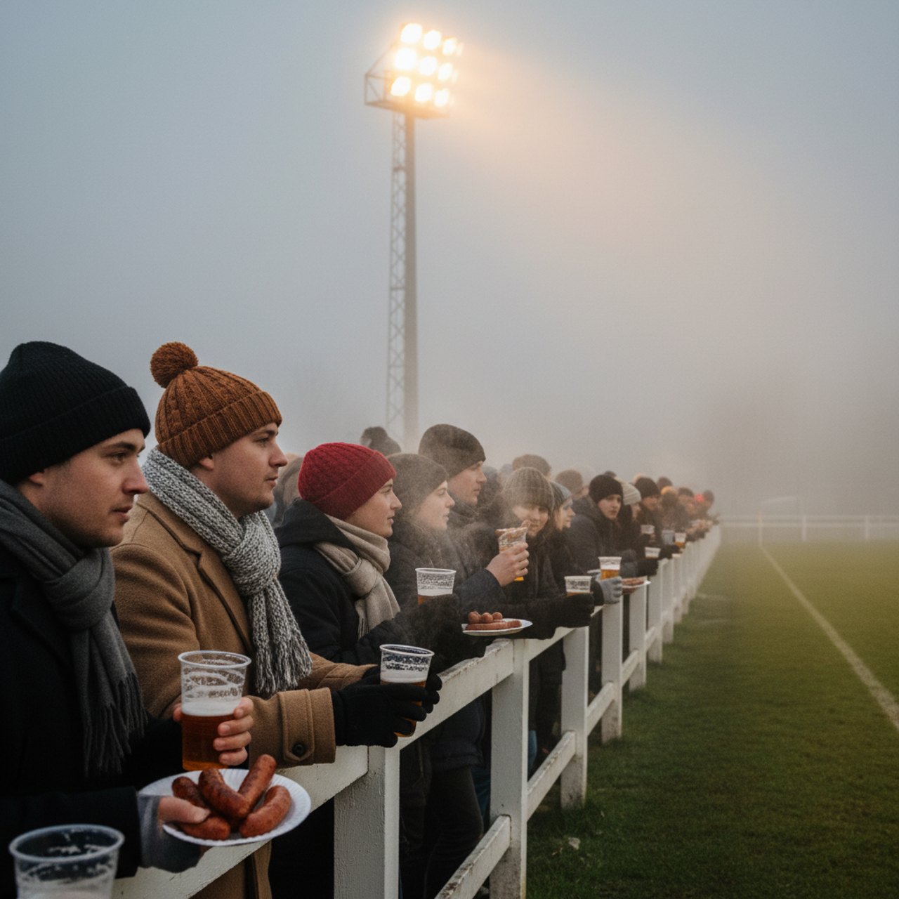 Heimspiel der Ersten – volle Bande, kalte Finger, warmes Essen.