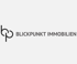 Logo: Blickpunkt Immobilien mit stilisierten Buchstaben "bp"