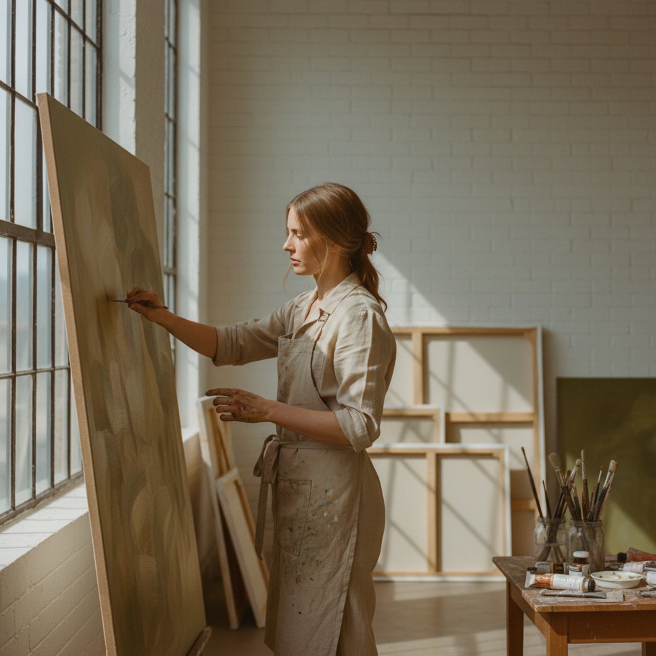 Isabell im Atelier