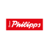 Graues "Philipps" Logo mit einem vertikal geschriebenen "Transnet" links daneben auf grünem Hintergrund.