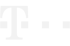Weißes Telekom T-Logo mit drei Quadraten auf dunkelgrünem Hintergrund.