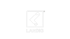 Landig Logo: Weißes Symbol, das einen nach links zeigenden Pfeil in einem Quadrat mit kleineren Pfeilen und „LANDIG“ darunter zeigt.