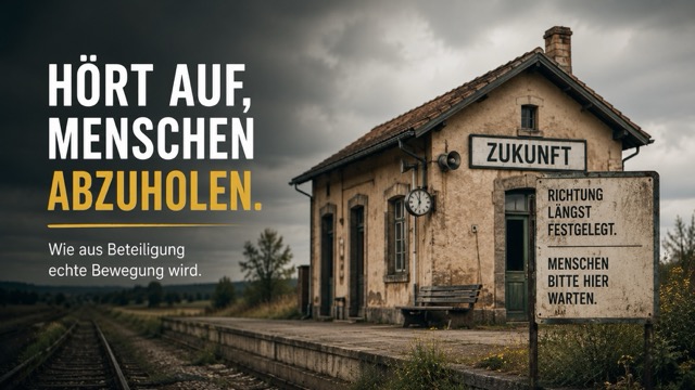 Keynote: Hört auf, Menschen abzuholen.