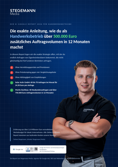 Branchenreport Handwerksbetriebe – Titelseite