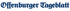 Offenburger Tageblatt in blauer Fraktur-Schrift.