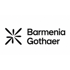 Schwarzes Barmenia Gothaer Logo mit einer stilisierten Sternform auf weißem Hintergrund.