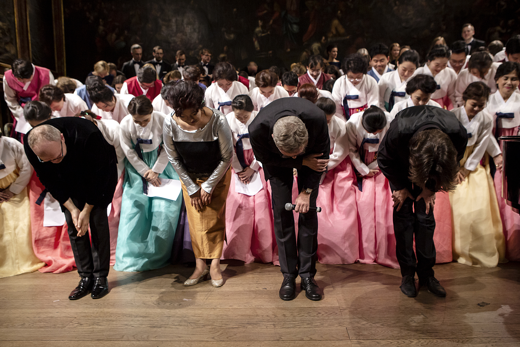 All choirs joining in the European anthem at the Let Freedom Sing! gala, Voices of Spirit 2018, Graz