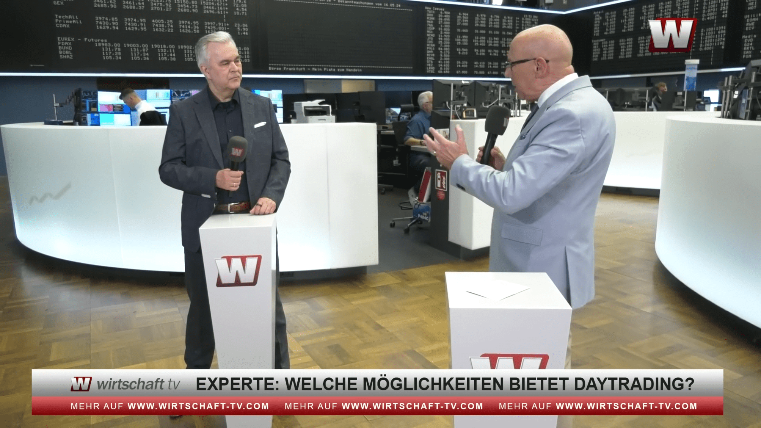 Torsten Wiese im Interview bei wirtschaft tv an der Börse Frankfurt
