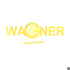 Gelber "WAGNER" Schriftzug mit einem stilisierten "G" und "Outfitter" darunter.