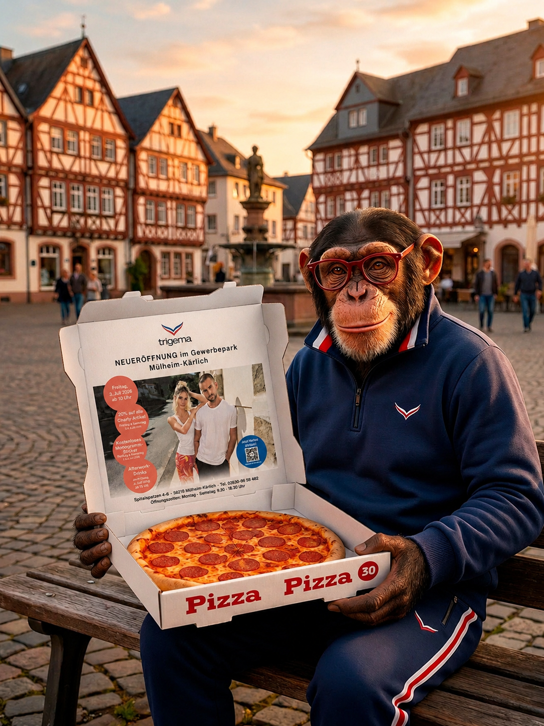 TRIGEMA W. Grupp KG — Instagram Kooperation Pizzakarton-Kampagne PIZZ-KA-PRINT