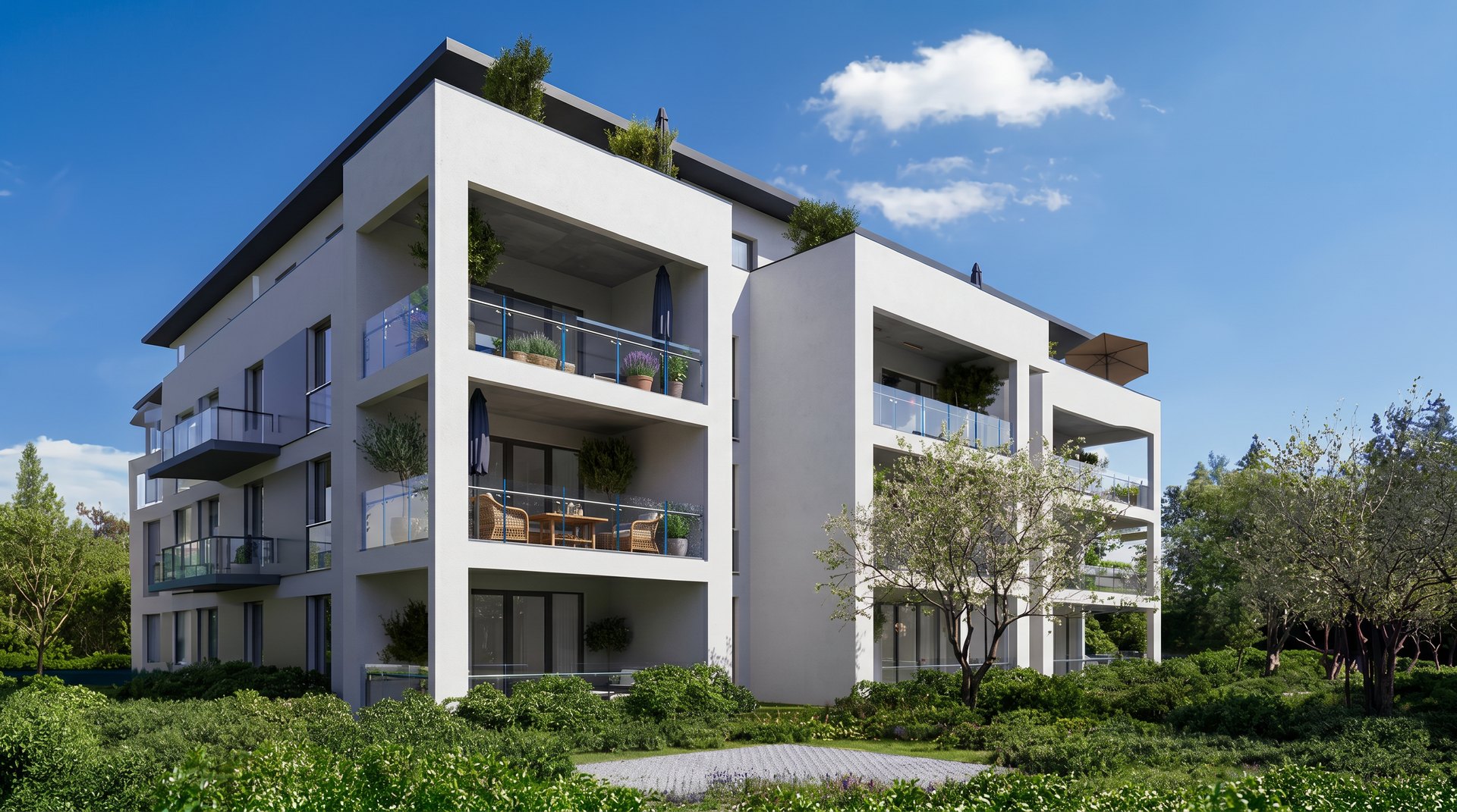 Rems Living, Gebäude-Außenansicht Böhmerwaldstraße 8, Schwäbisch Gmünd