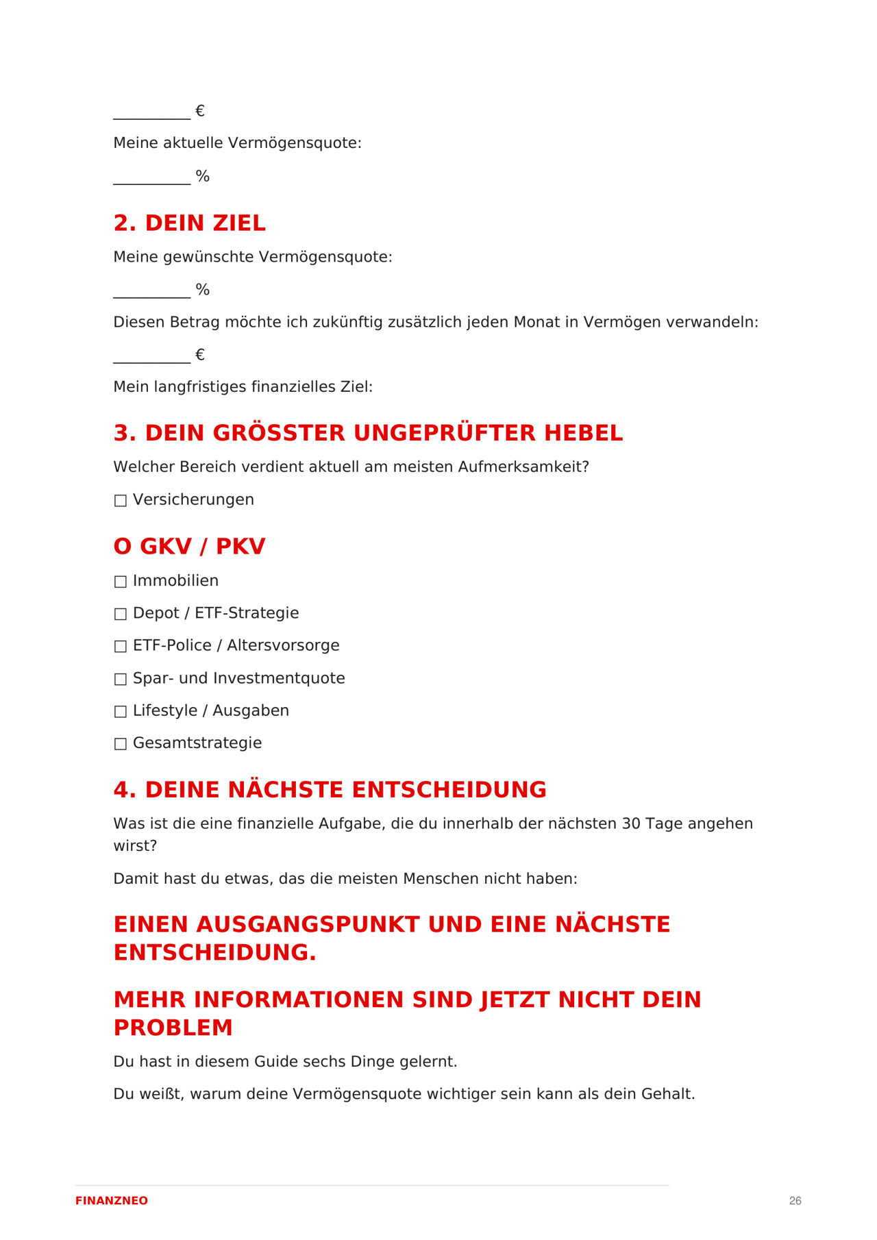 Bonus: Matrix-Exit Arbeitsblätter