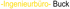 Gelber Schriftzug Ingenieurbüro auf schwarzem Hintergrund.
