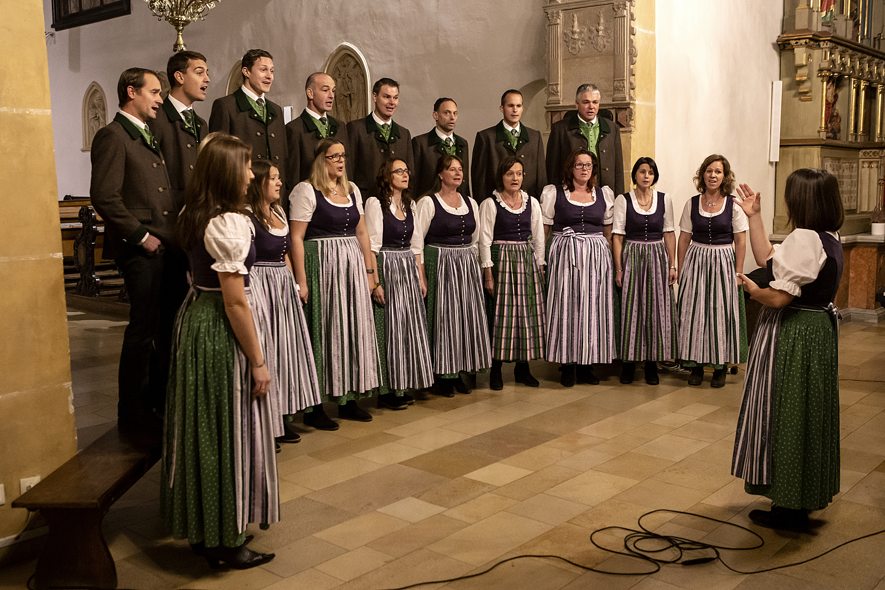 Sängerrunde Kohlröserl performing at Voices of Spirit 2018, Graz