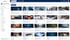 E-learning dashboard showing a grid of course modules with progress bars, titles, and thumbnail images.