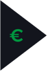 Dunkelgrünes Fähnchen mit einem hellgrünen Euro-Symbol in der Mitte.