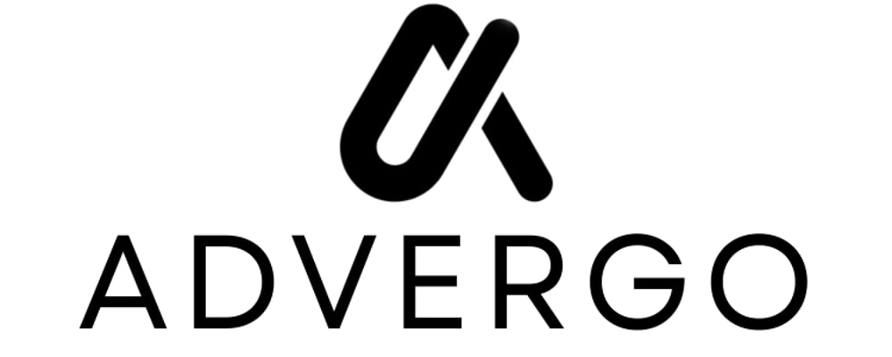 Schwarzer "ADUERGO" Text und blauer "GROUP" Text