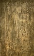 Goldfarbene Wand mit vertikaler Struktur und grob gespachtelter Textur in Metallic-Optik.