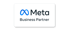 Meta Business Partner Logo mit Unendlichkeitszeichen und Text "Meta Business Partner".