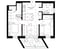 Grundriss 3-Zimmer-Apartment 08, 63,8 m²