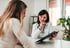 Female doctor discussing gut health and digestive care with a patient.