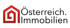 Rotes Haus-Symbol mit spiralförmigem Inneren und Text "Österreich. Immobilien."