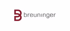 Breuninger-Logo mit einem stilisierten dunkelroten "B" und dem Schriftzug "breuninger" in Grau.