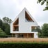 Energieeffizientes Einfamilienhaus mit PV-Anlage und innovativer Architektur in naturnaher Umgebung