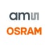 Logos von ams und OSRAM.