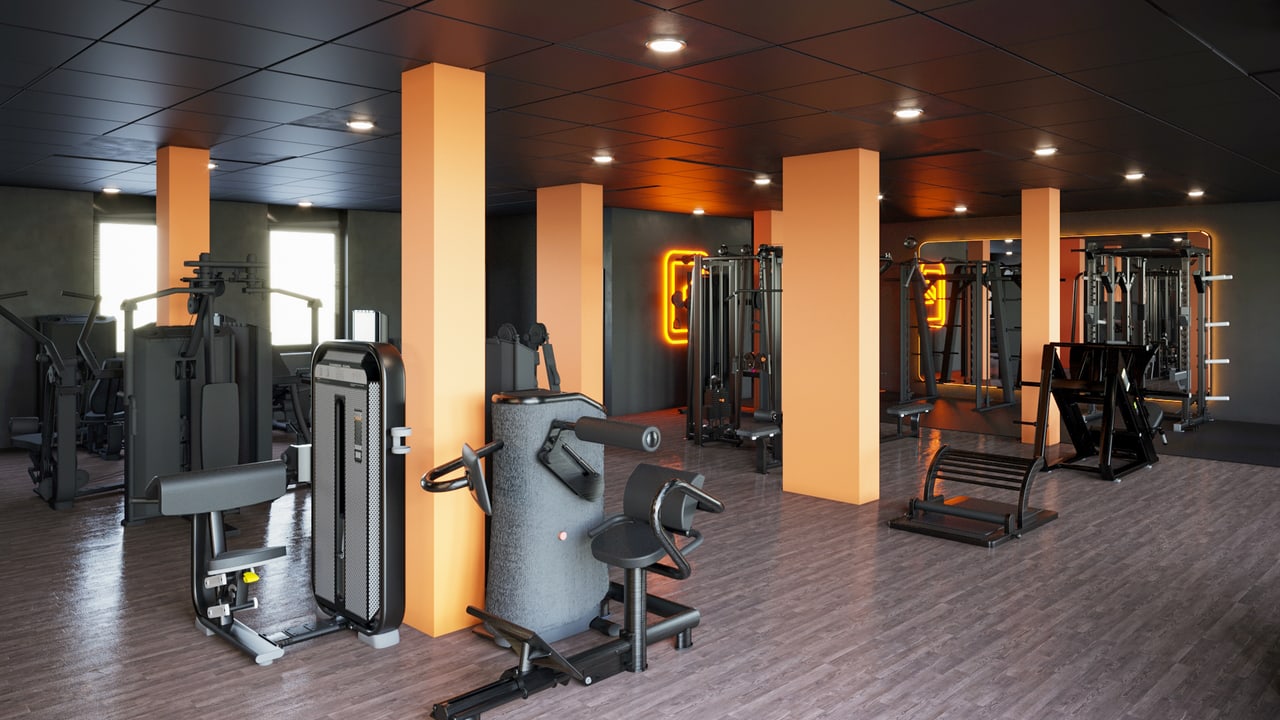 Trainingsfläche im GYMPOD Aschheim