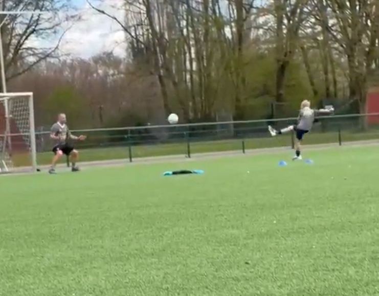 Schusstechnik Präzisionstraining Kinder Fußball Krefeld