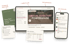 VA Powerhouse Academy course on a laptop, bonus templates and the community on a phone